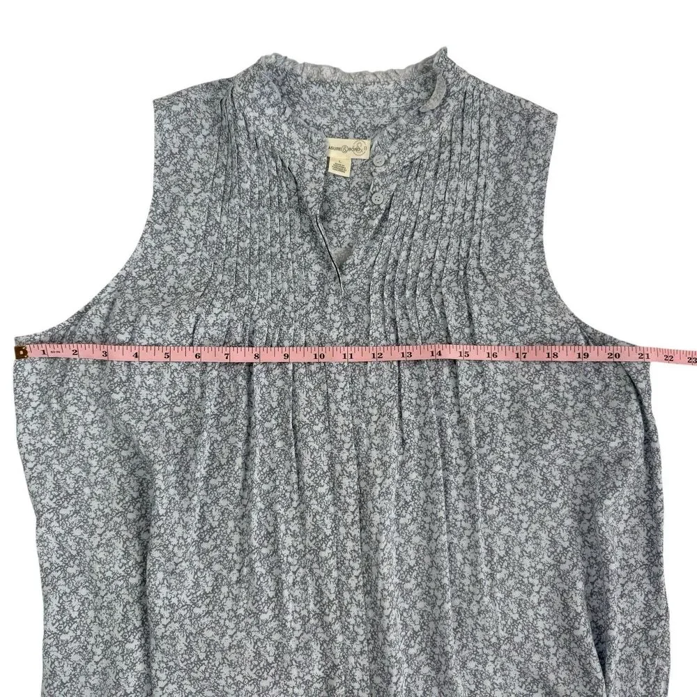 NEW Treasure & Bond Popover Sleeveless Top Large Lavender Nordstrom Split Neck - Picture 10 of 11